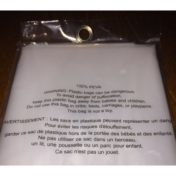 12 Clear Shower Curtain Liners Magnetic Mildew Res - Picture 9 of 12